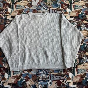 Vintage Men’s Gray Cricketeer Cotton Sweater